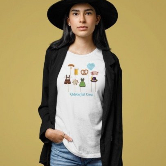 Oversize T-Shirt Unisex für die Wiesn - Oktoberfest Crew Shirt