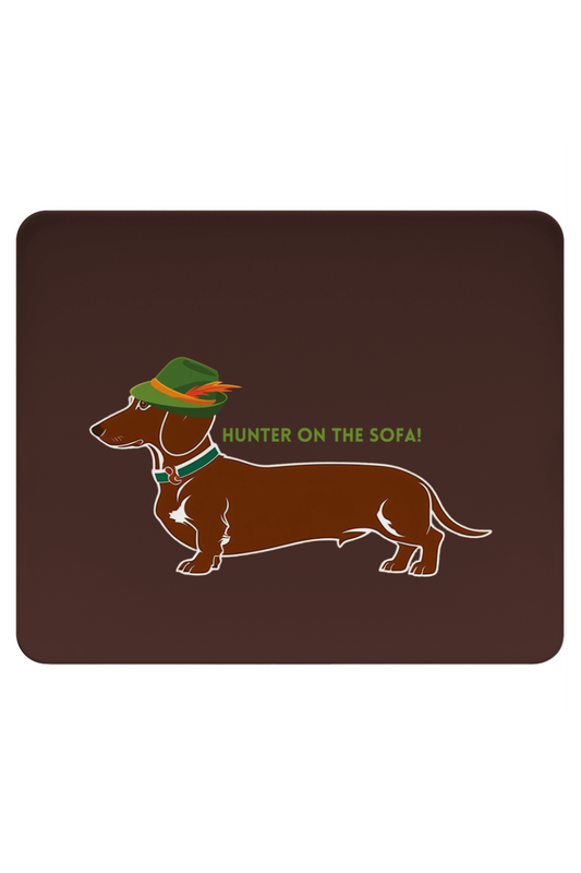 Mousepad mit Hunter Dackel Print als Geschenkidee