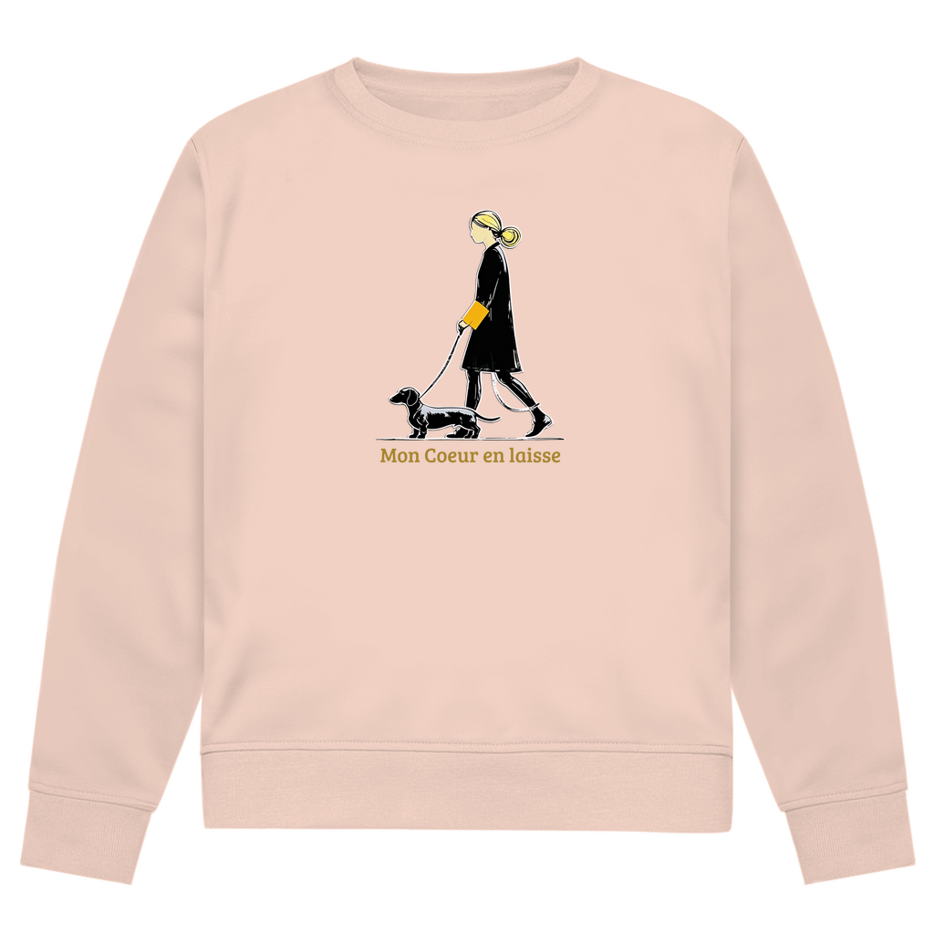 Damen Premium Bio Sweatshirt Couture Dackel Print