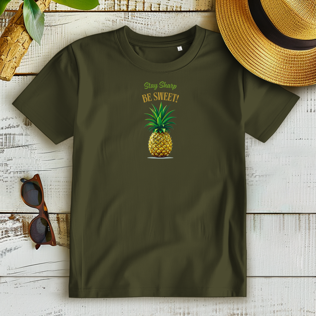 Damen Premium Bio T-Shirt Pineapple Hochsommer Shirt