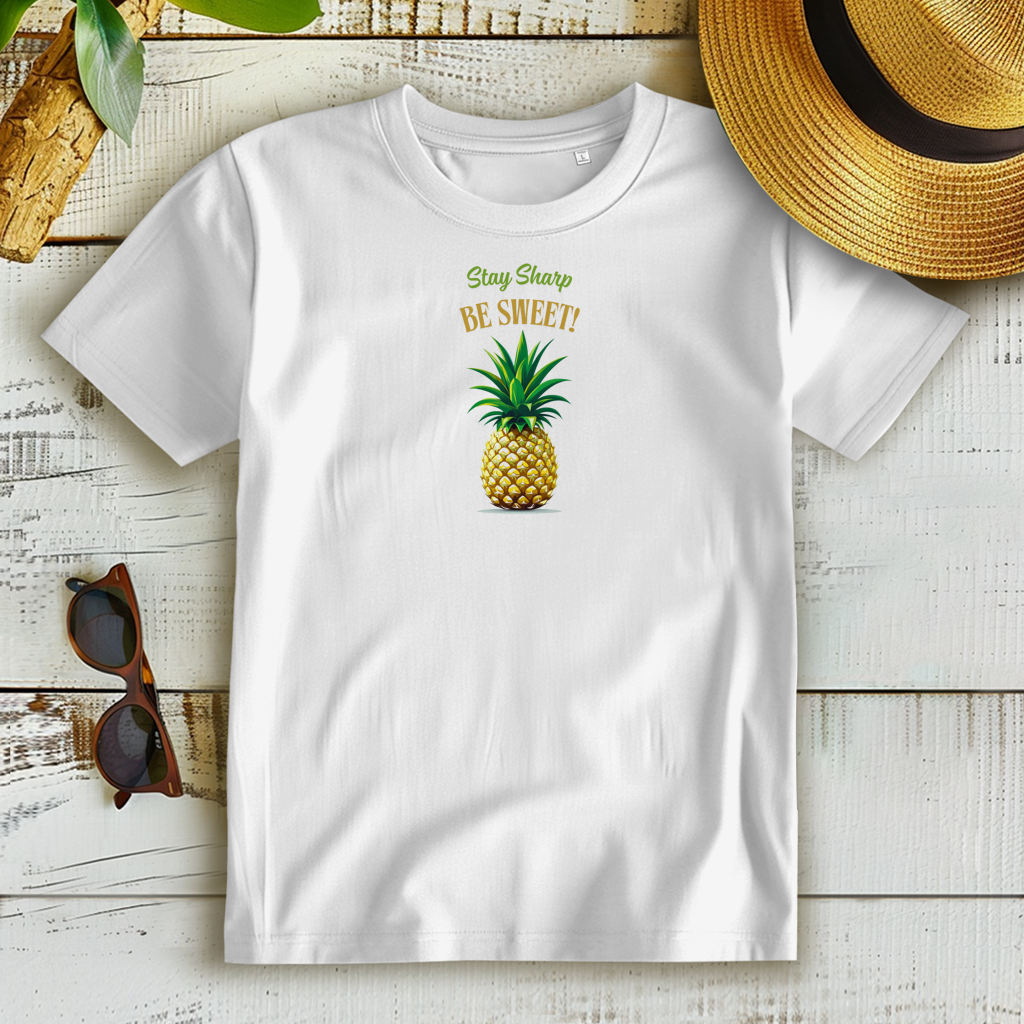 Damen Premium Bio T-Shirt Pineapple Hochsommer Shirt