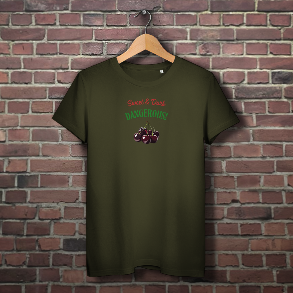 Damen Premium Bio T-Shirt Cherry Sweet&Dark