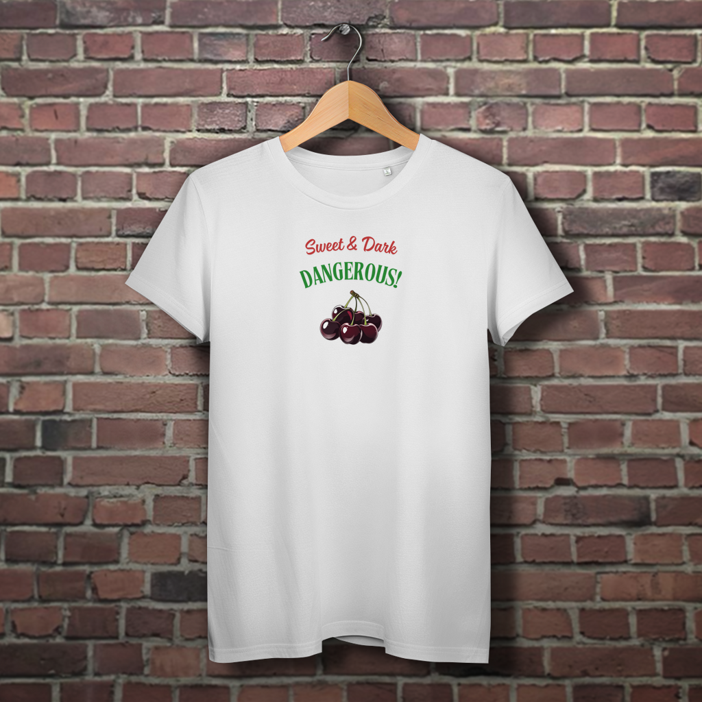 Damen Premium Bio T-Shirt Cherry Sweet&Dark