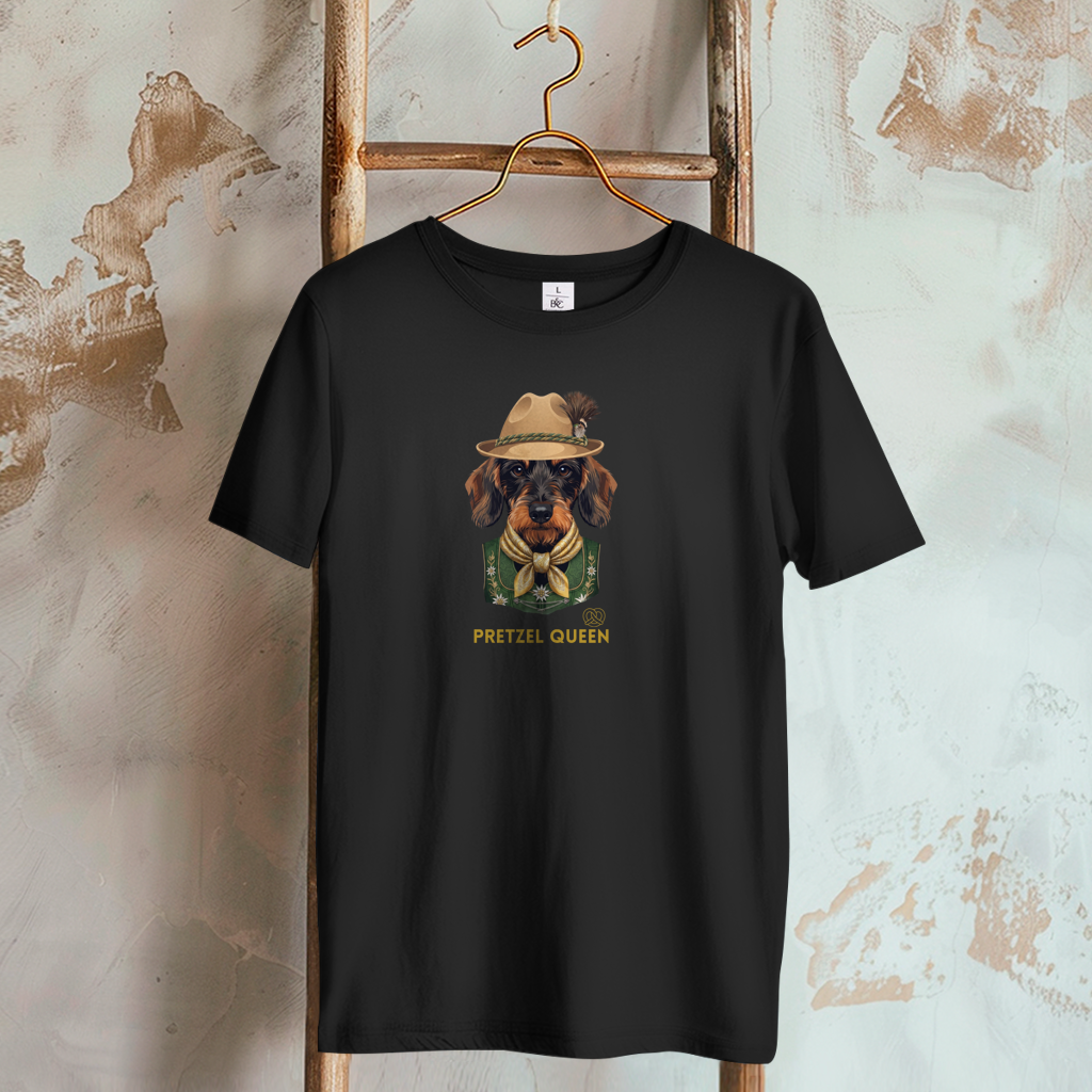 Damen T-Shirt Pretzel Queen