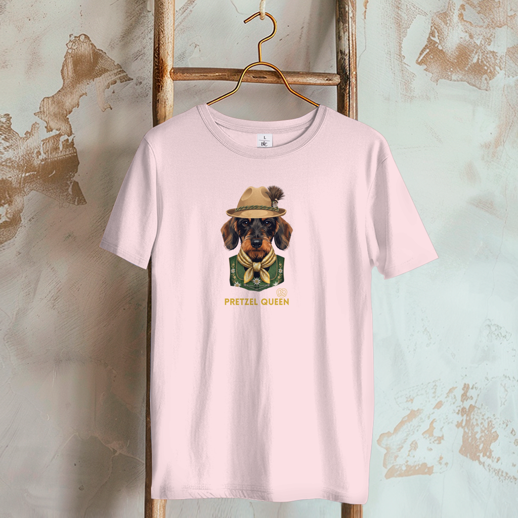 Damen T-Shirt Pretzel Queen
