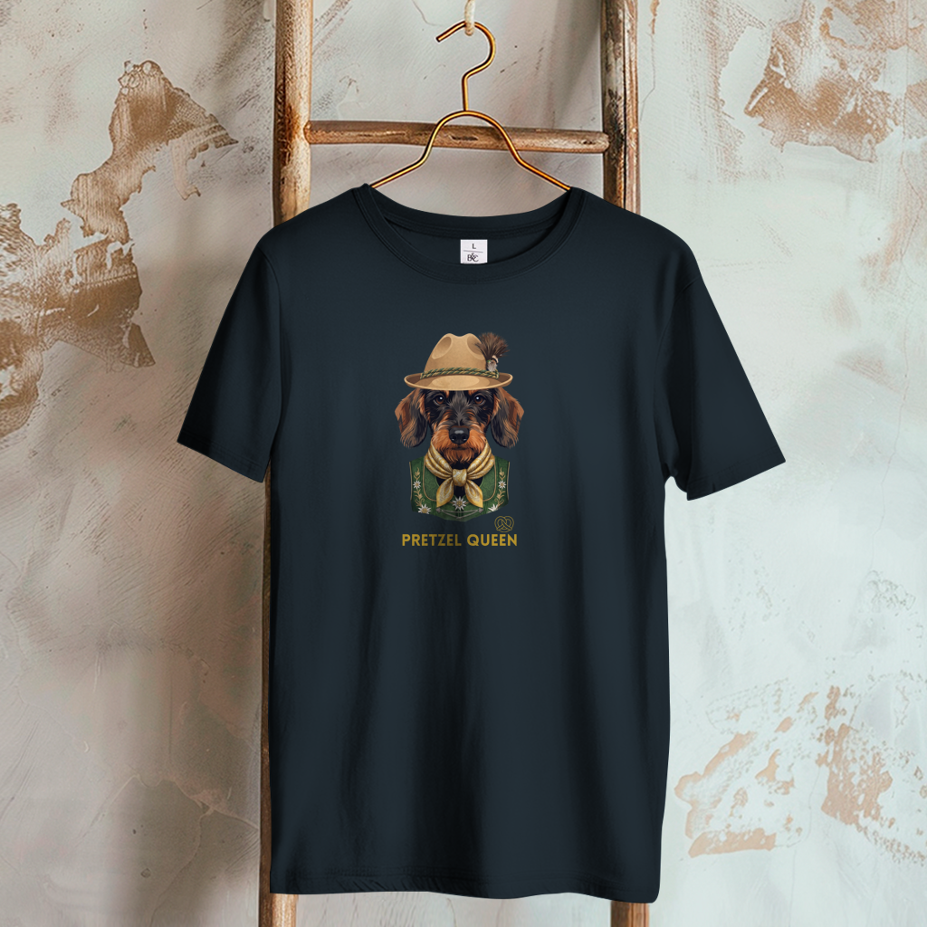 Damen T-Shirt Pretzel Queen