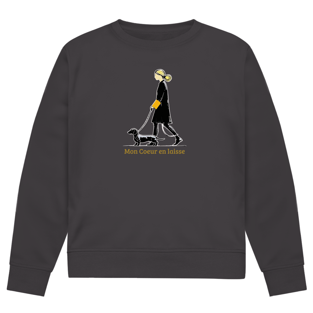 Damen Premium Bio Sweatshirt mit exklusivem Couture Dackel Print
