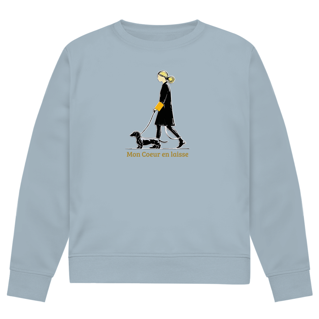 Damen Premium Bio Sweatshirt mit exklusivem Couture Dackel Print
