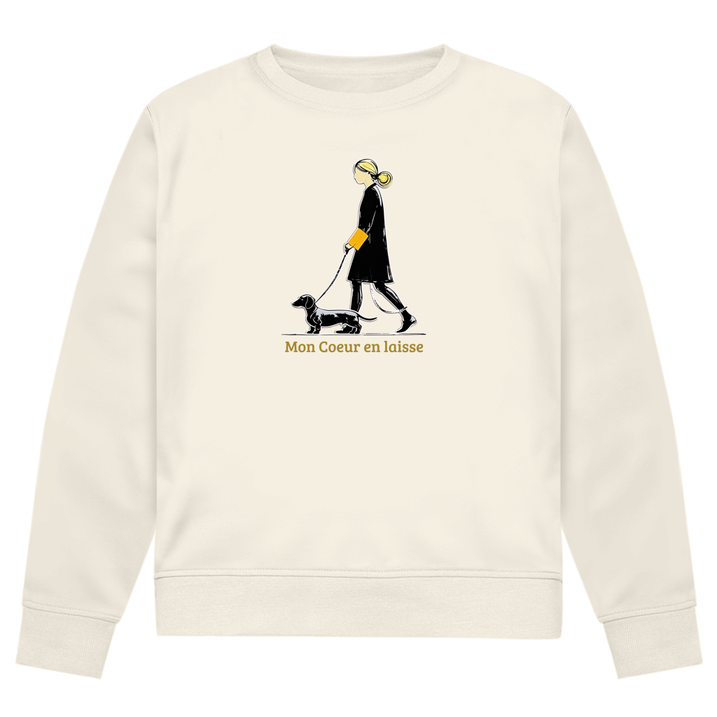 Damen Premium Bio Sweatshirt mit exklusivem Couture Dackel Print