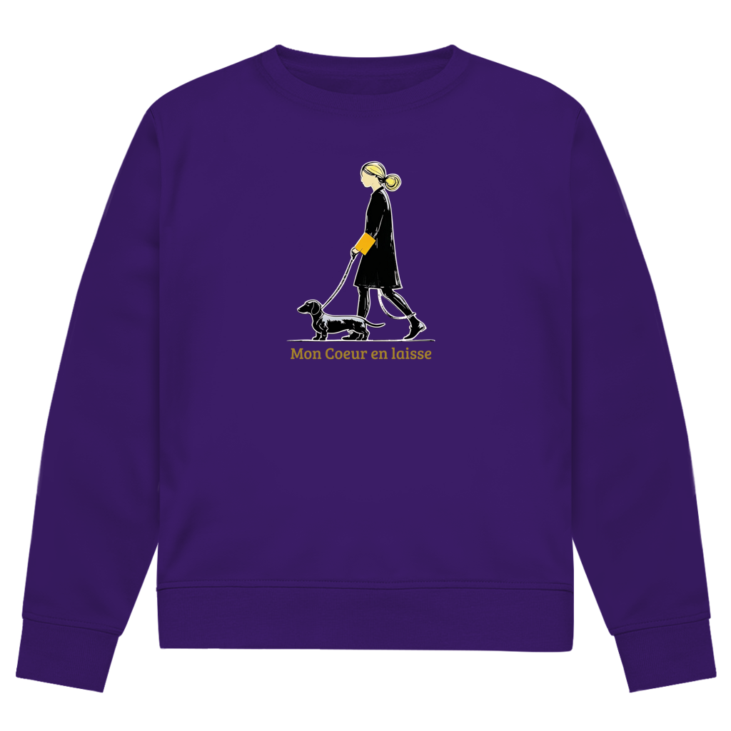 Damen Premium Bio Sweatshirt mit exklusivem Couture Dackel Print