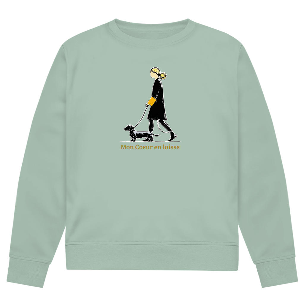 Damen Premium Bio Sweatshirt mit exklusivem Couture Dackel Print