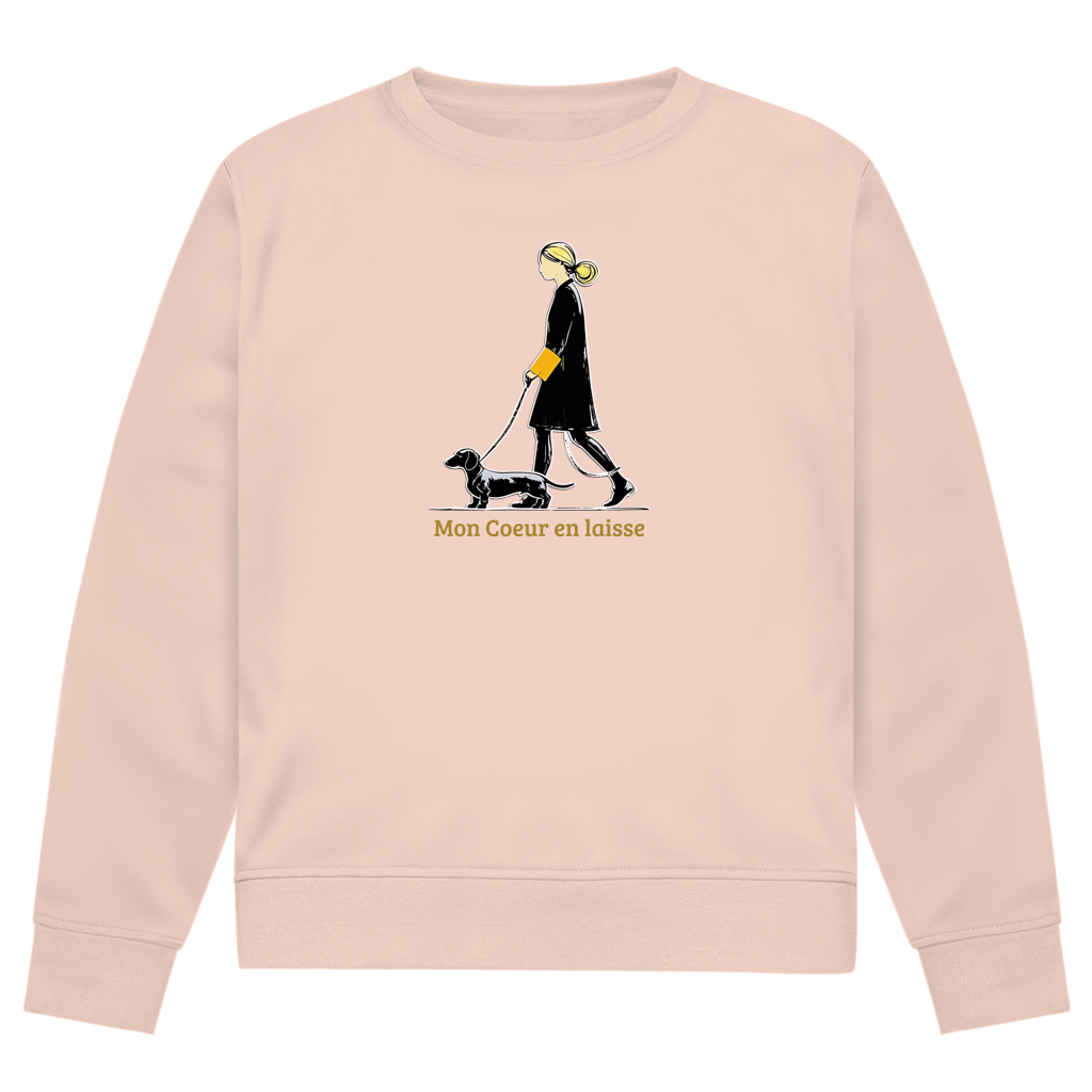 Damen Premium Bio Sweatshirt mit exklusivem Couture Dackel Print