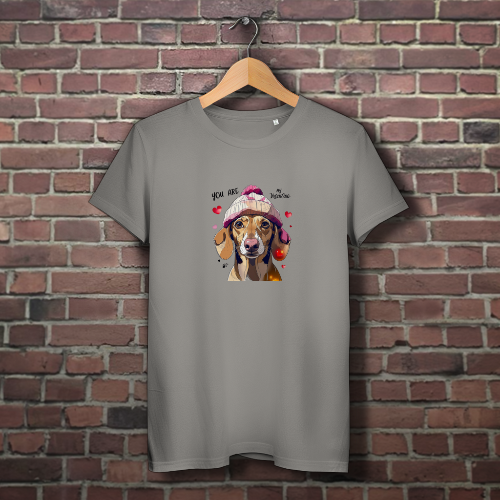 Damen Premium Bio T-Shirt als Valentinstag's Geschenk für Dackel Liebhaber