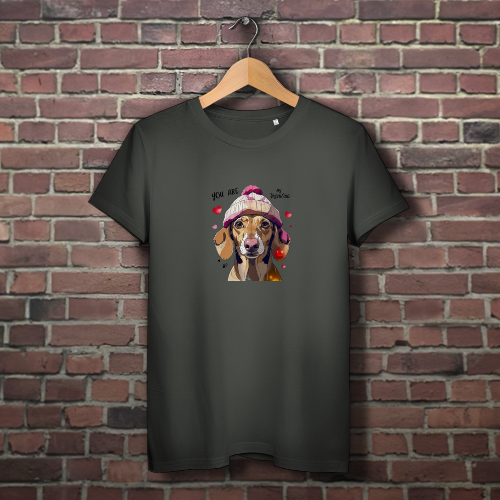 Damen Premium Bio T-Shirt als Valentinstag's Geschenk für Dackel Liebhaber
