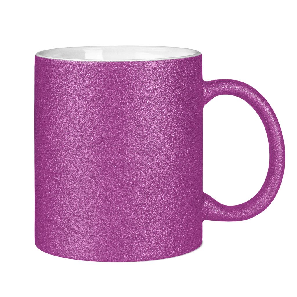 Glitzertasse mit Dackel-Motiv – Herz & Ballon | Geschenkidee