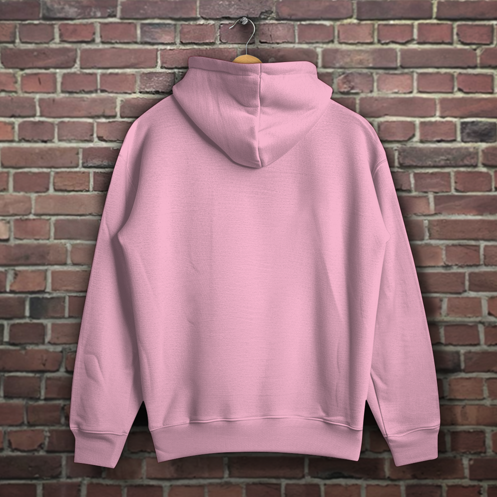 Oversized Casual Unisex Hoodie mit Dackel Motiv Tattoo "I love Mom & Dad"