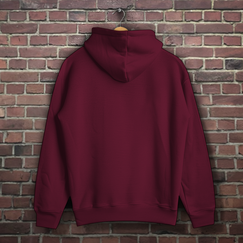 Oversized Casual Unisex Hoodie mit Dackel Motiv Tattoo "I love Mom & Dad"