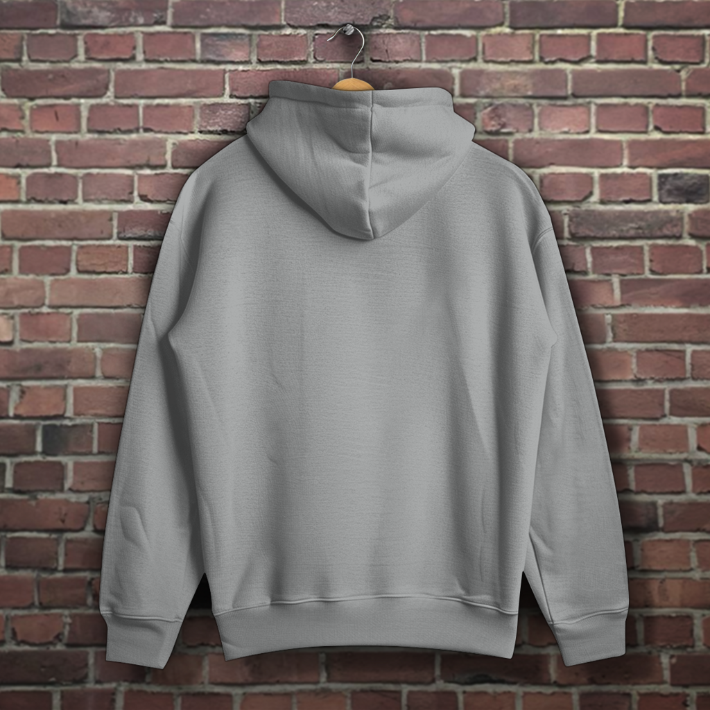 Oversized Casual Unisex Hoodie mit Dackel Motiv Tattoo "I love Mom & Dad"