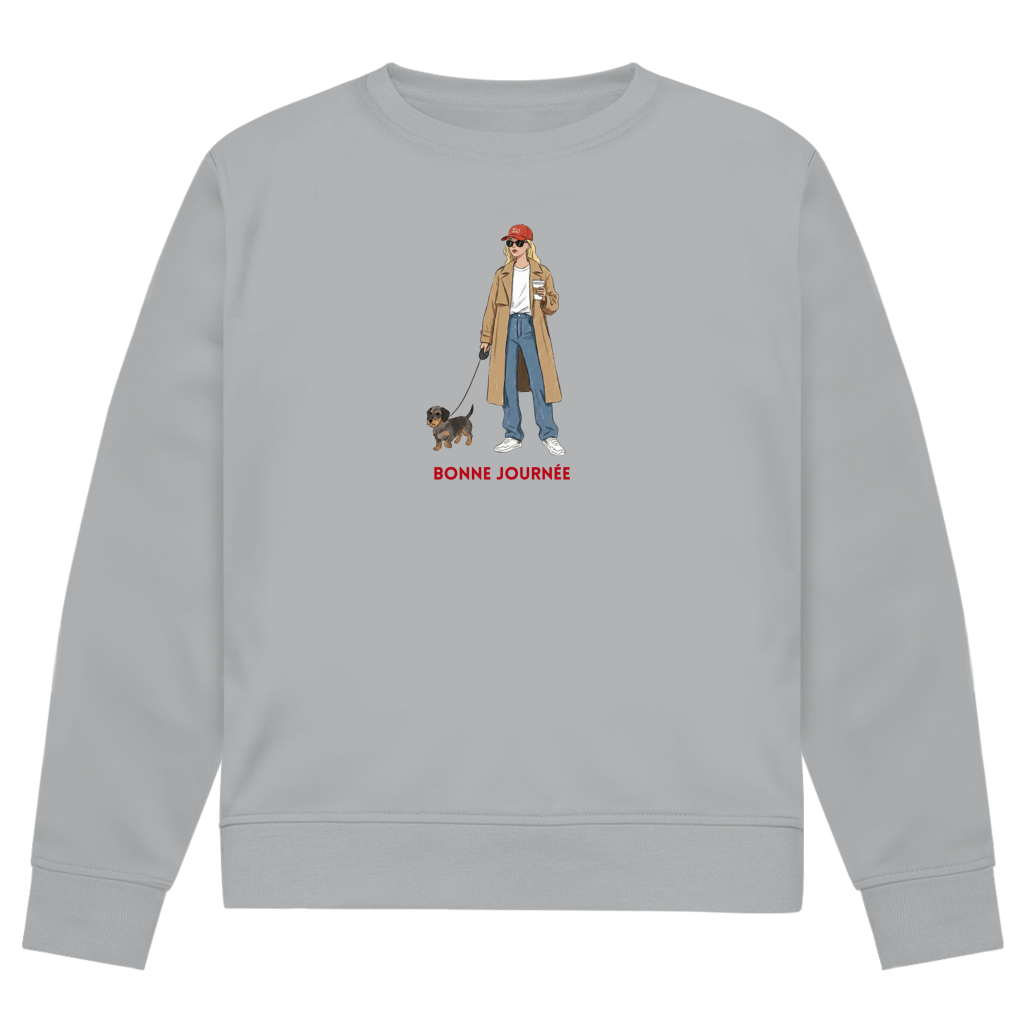 Couture Design Print Sweatshirt mit Dackel Design - Bonne Journée