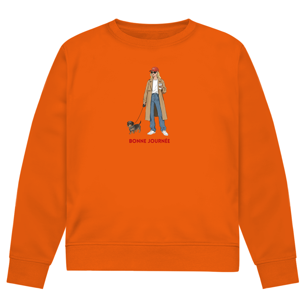 Couture Design Print Sweatshirt mit Dackel Design - Bonne Journée
