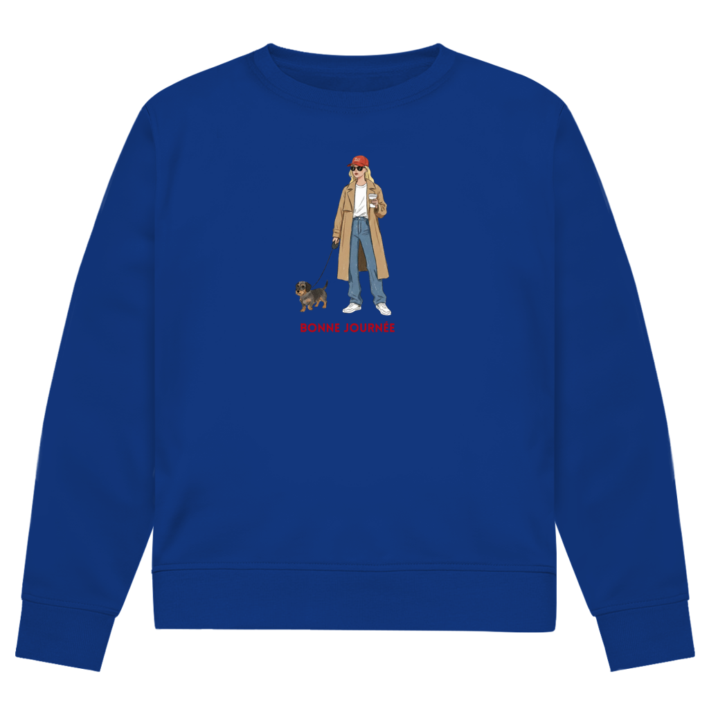 Couture Design Print Sweatshirt mit Dackel Design - Bonne Journée