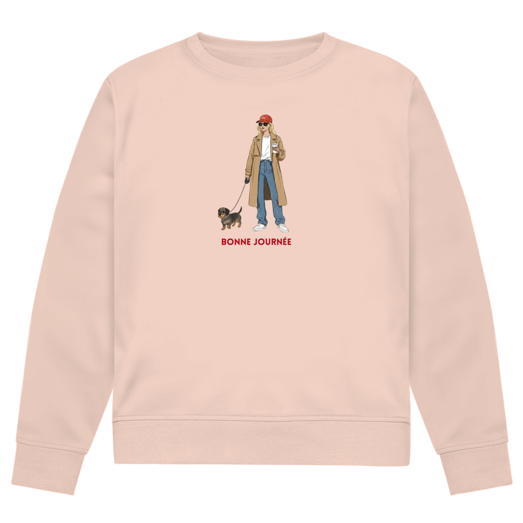 Couture Design Print Sweatshirt mit Dackel Design - Bonne Journée