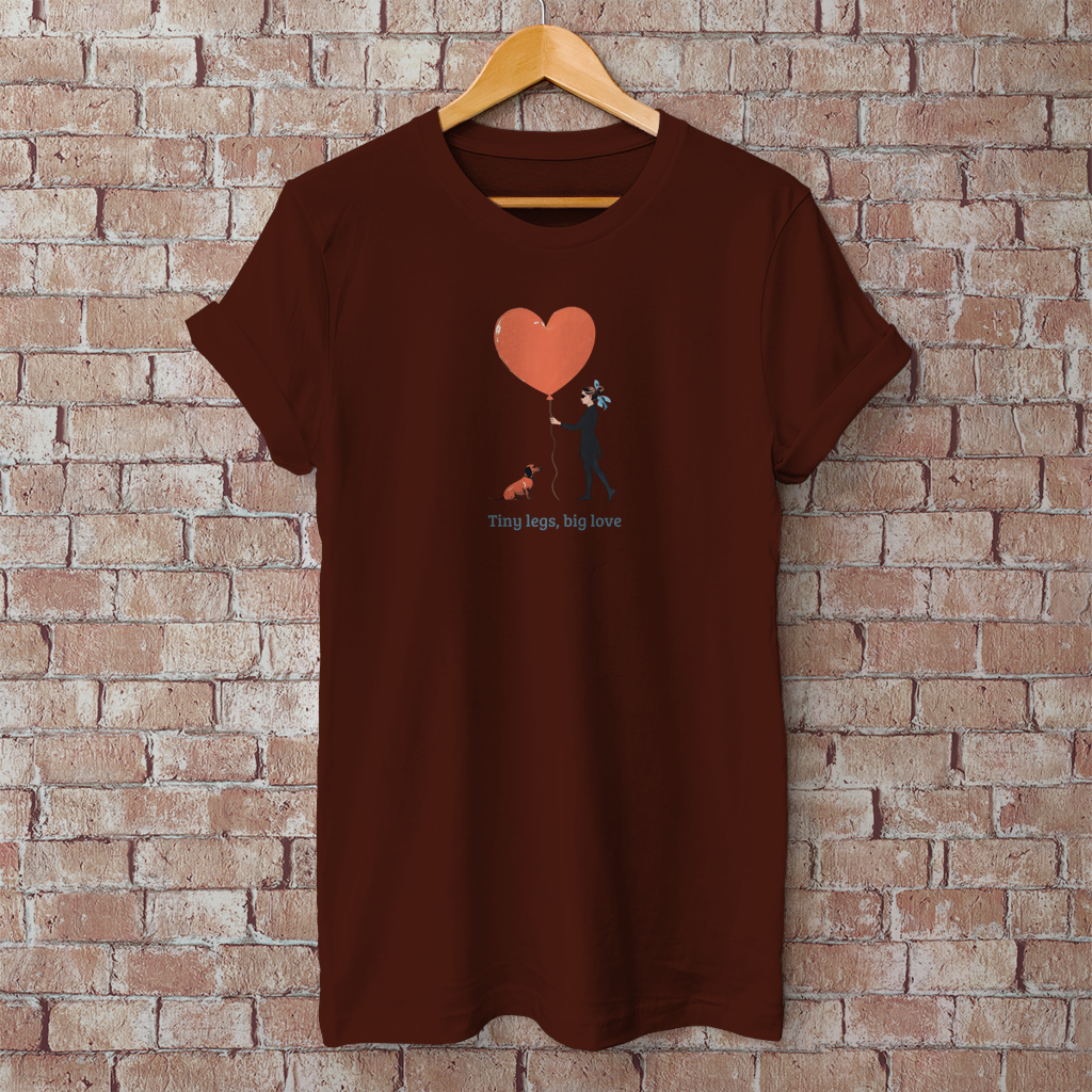 Couture T-Shirt Dackel Design Tiny legs big love