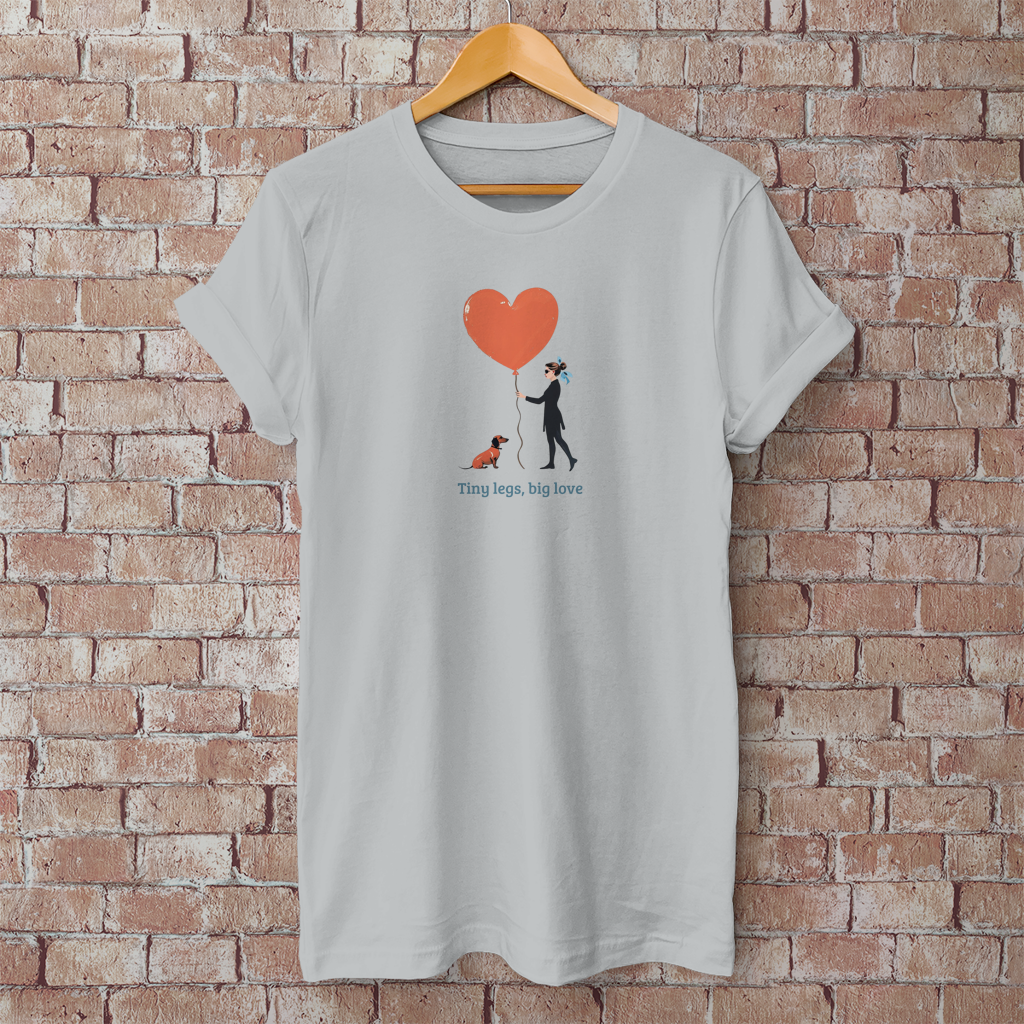 Couture T-Shirt Dackel Design Tiny legs big love