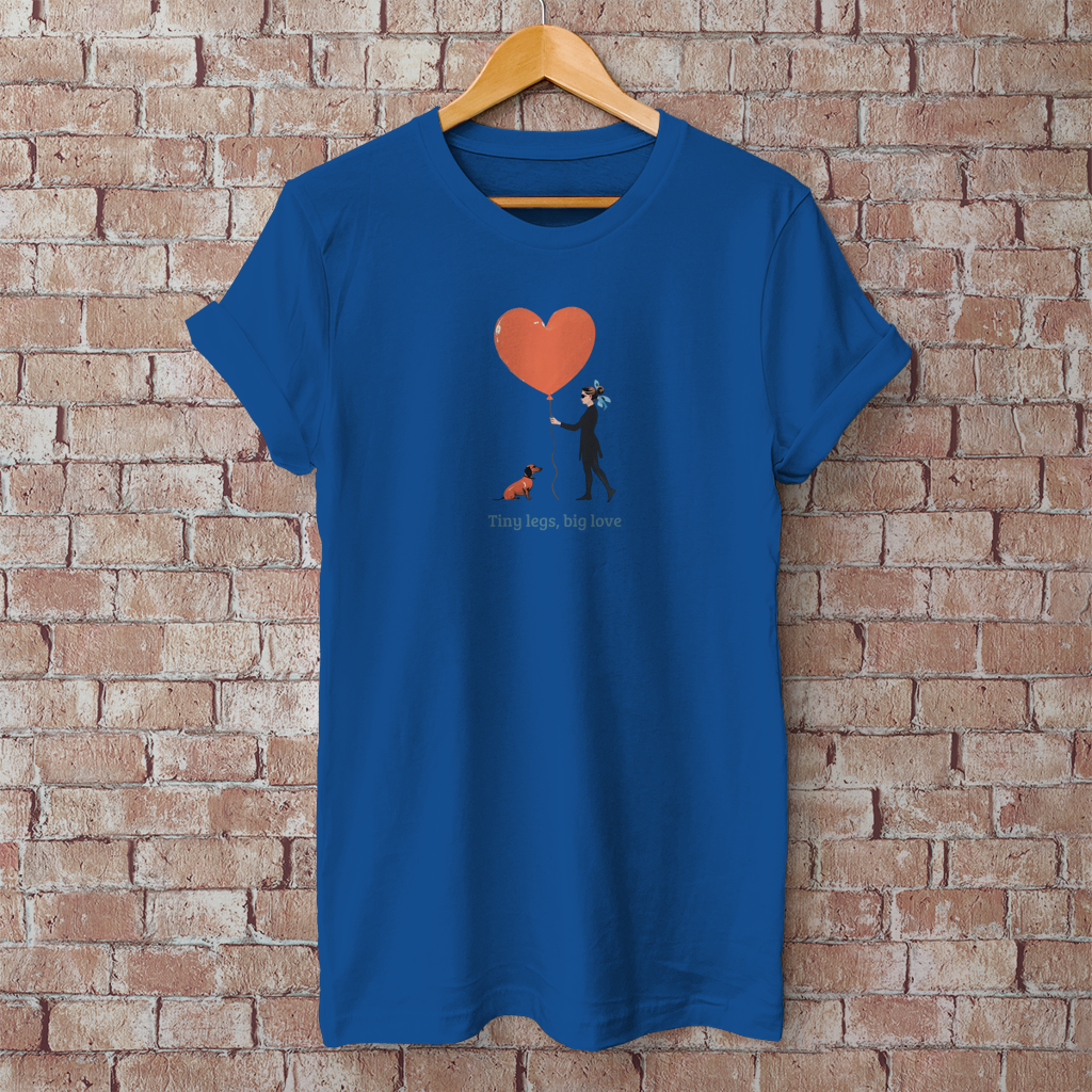 Couture T-Shirt Dackel Design Tiny legs big love