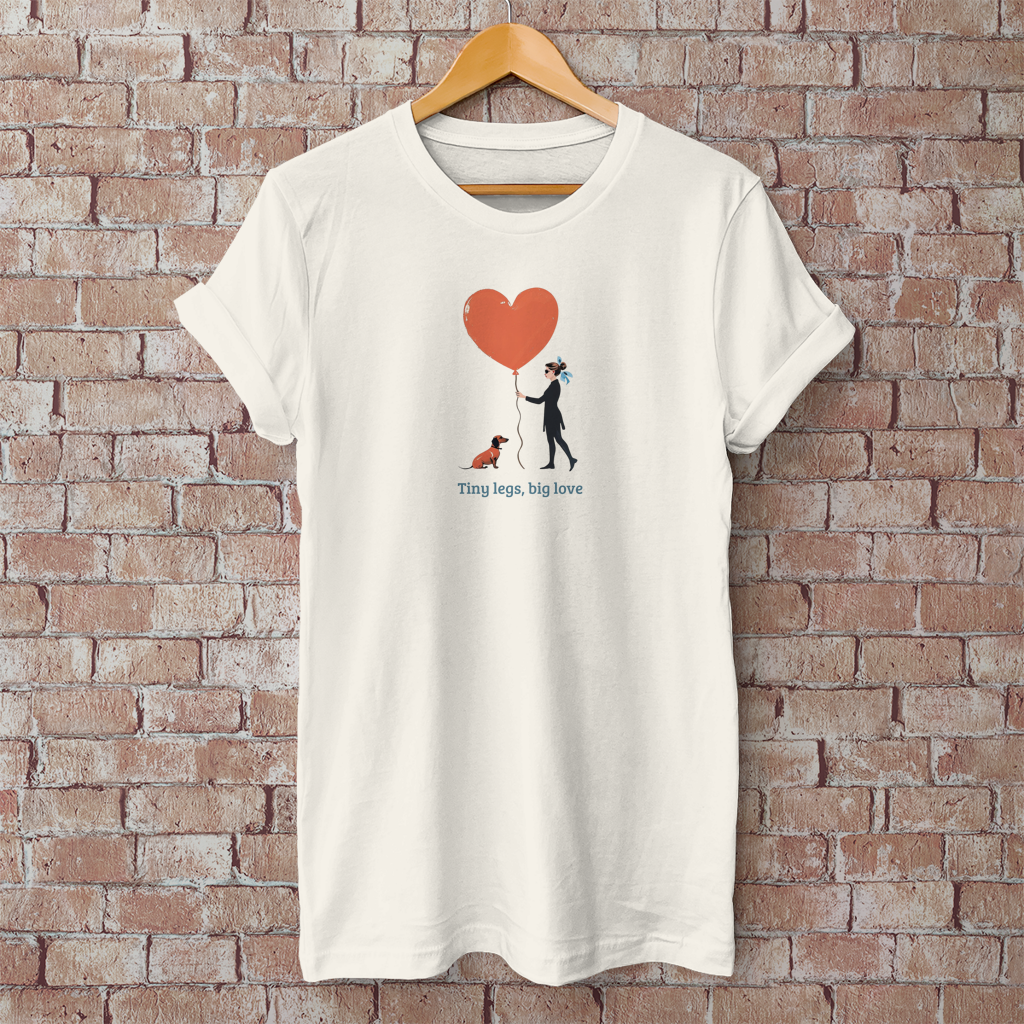 Couture T-Shirt Dackel Design Tiny legs big love