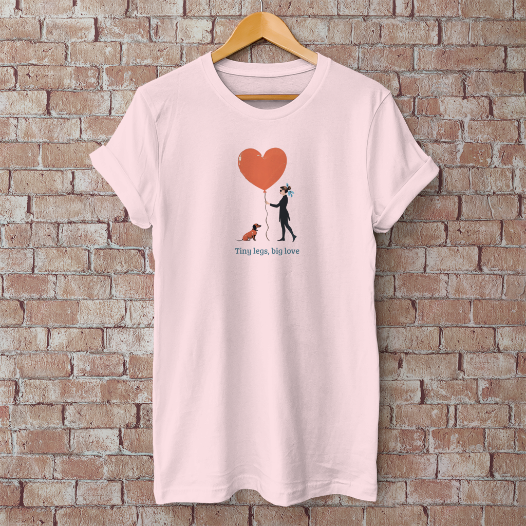 Couture T-Shirt Dackel Design Tiny legs big love