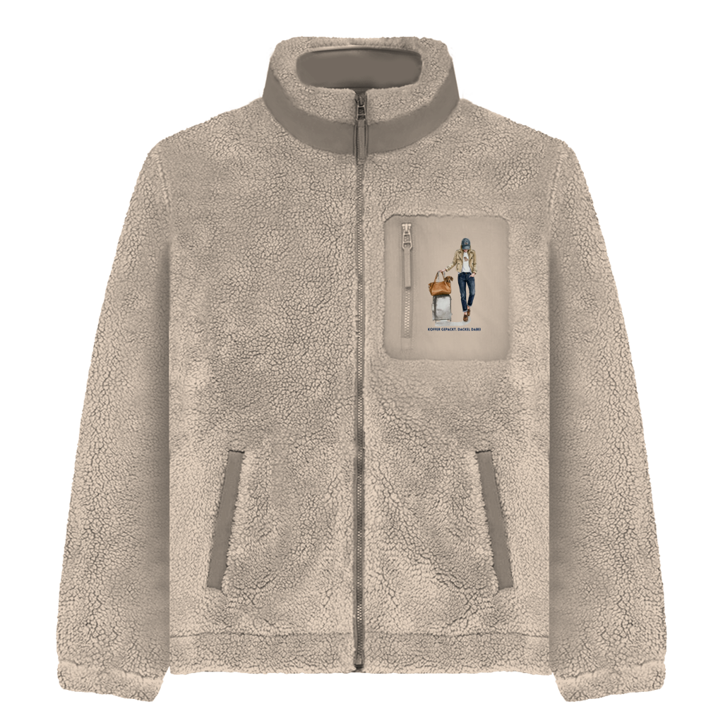 Sherpa Blouson mit Dackel-Print – Das perfekte Outfit für echte Dackel-Menschen