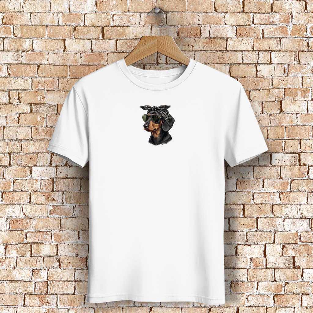 Damen Premium Bio T-Shirt Weenie Chic Club - Black Tan Design