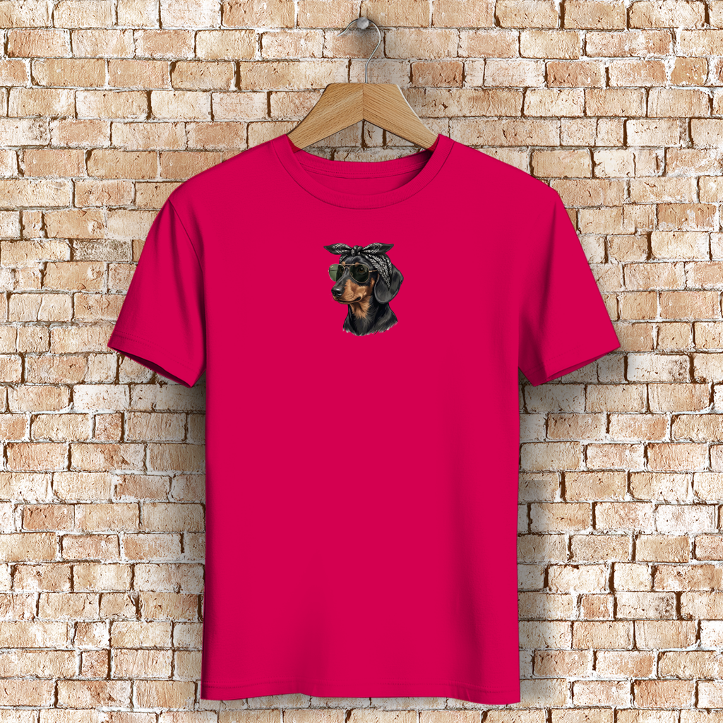 Damen Premium Bio T-Shirt Weenie Chic Club - Black Tan Design