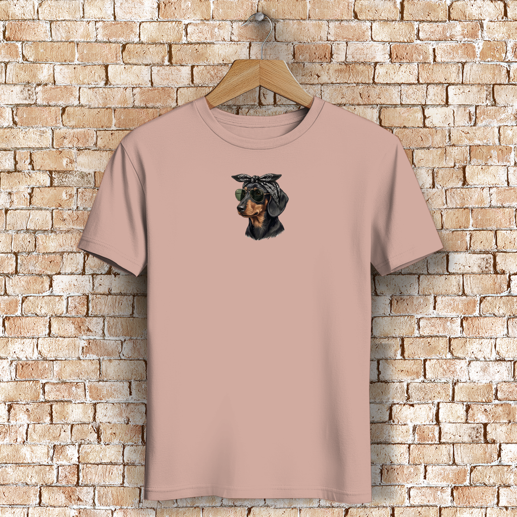 Damen Premium Bio T-Shirt Weenie Chic Club - Black Tan Design