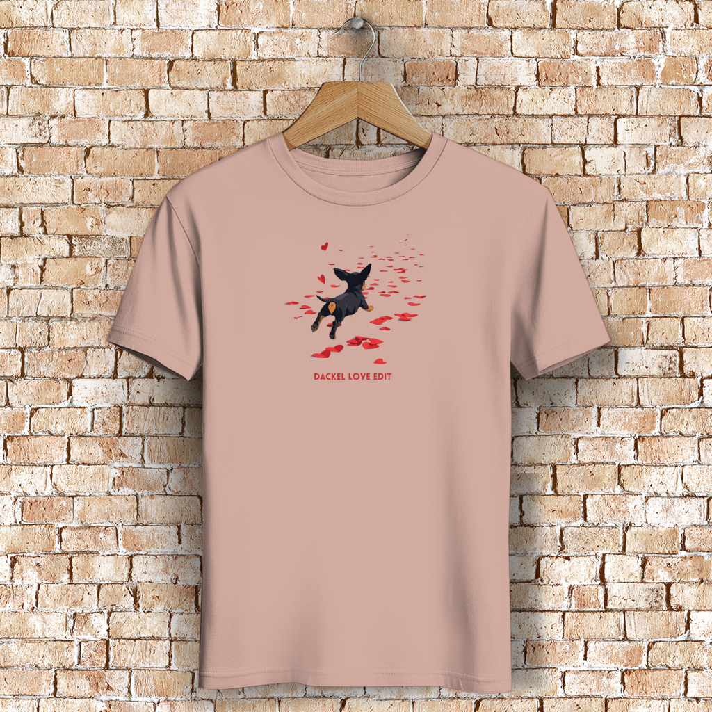 Damen Premium Bio T-Shirt Dackel Love Edit