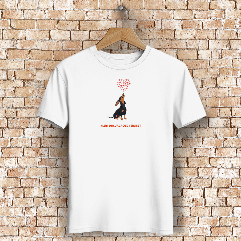 Damen Premium Bio T-Shirt Dackel Love Edit