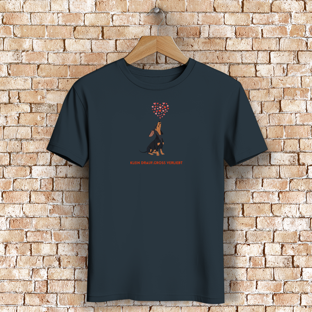 Damen Premium Bio T-Shirt Dackel Love Edit