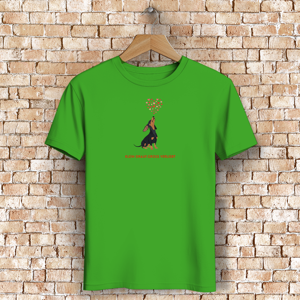 Damen Premium Bio T-Shirt Dackel Love Edit