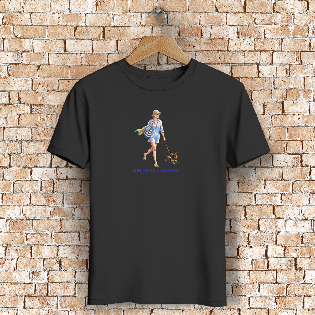 Damen Premium Bio T-Shirt – Sun, Style & Sausage
