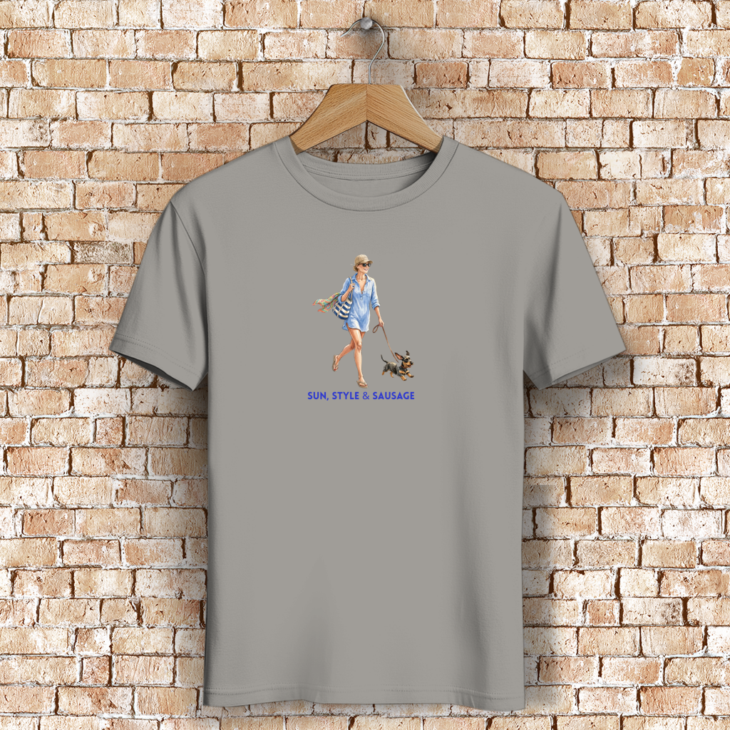 Damen Premium Bio T-Shirt – Sun, Style & Sausage