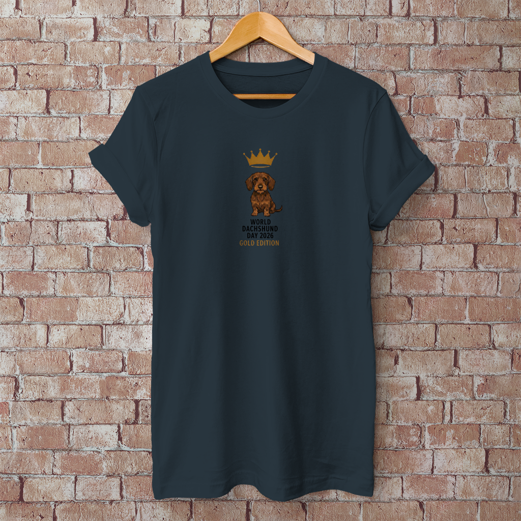 World Dachshund Day 2026 – Unisex T-Shirt | Brauner Rauhhaar Dackel