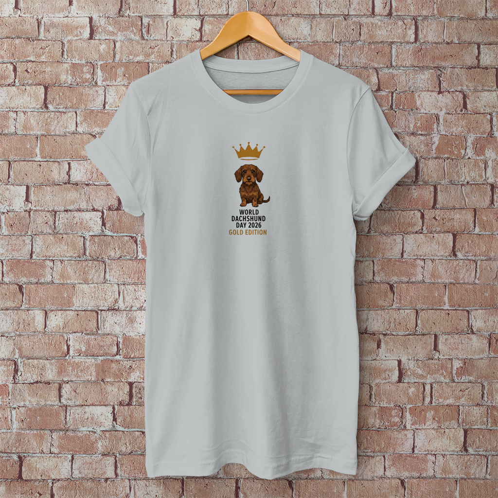 World Dachshund Day 2026 – Unisex T-Shirt | Brauner Rauhhaar Dackel