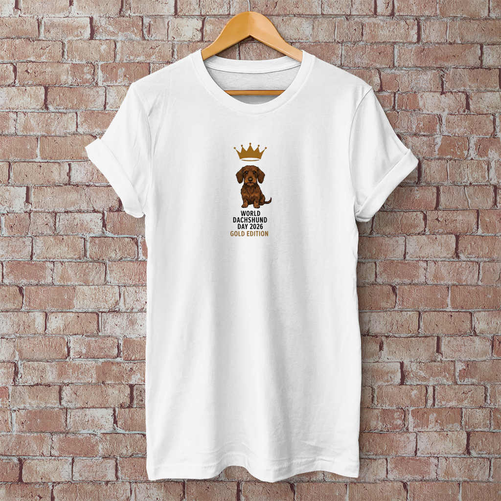 World Dachshund Day 2026 – Unisex T-Shirt | Brauner Rauhhaar Dackel