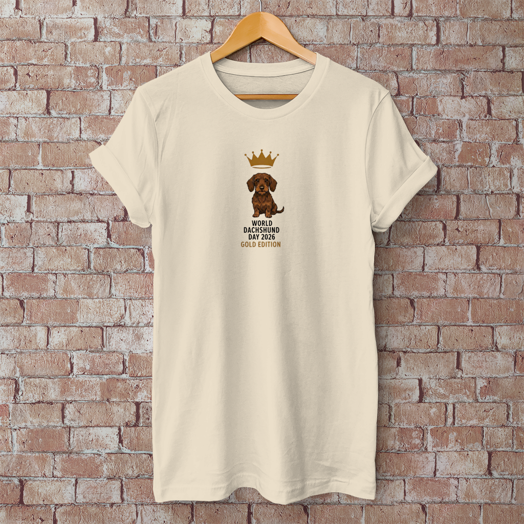 World Dachshund Day 2026 – Unisex T-Shirt | Brauner Rauhhaar Dackel