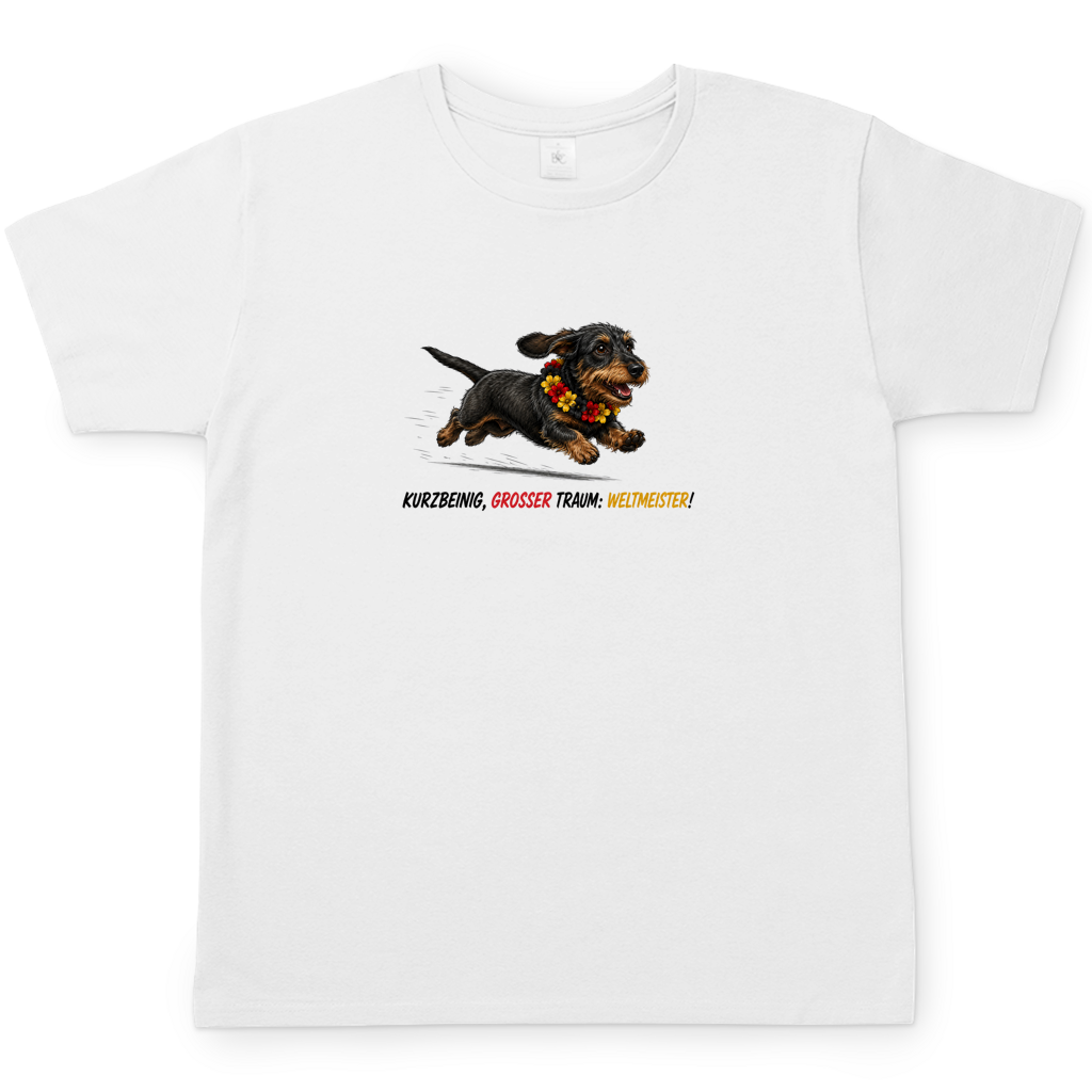 Unisex T-Shirt – Rauhaar Dackel WM 2026 🐾⚽ (Limited Edition)