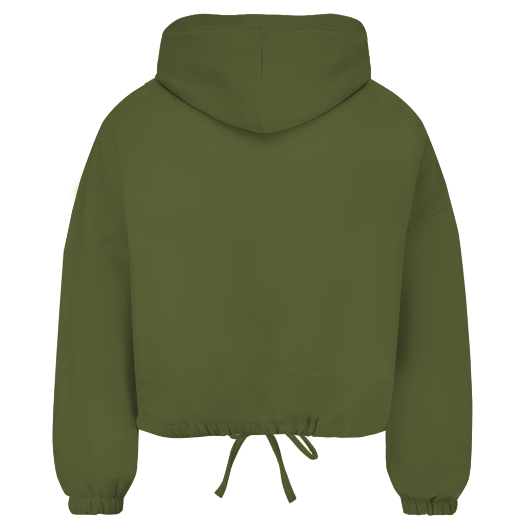 Damen Cropped Oversize Hoodie Weenie Chic – Dackel Edition
