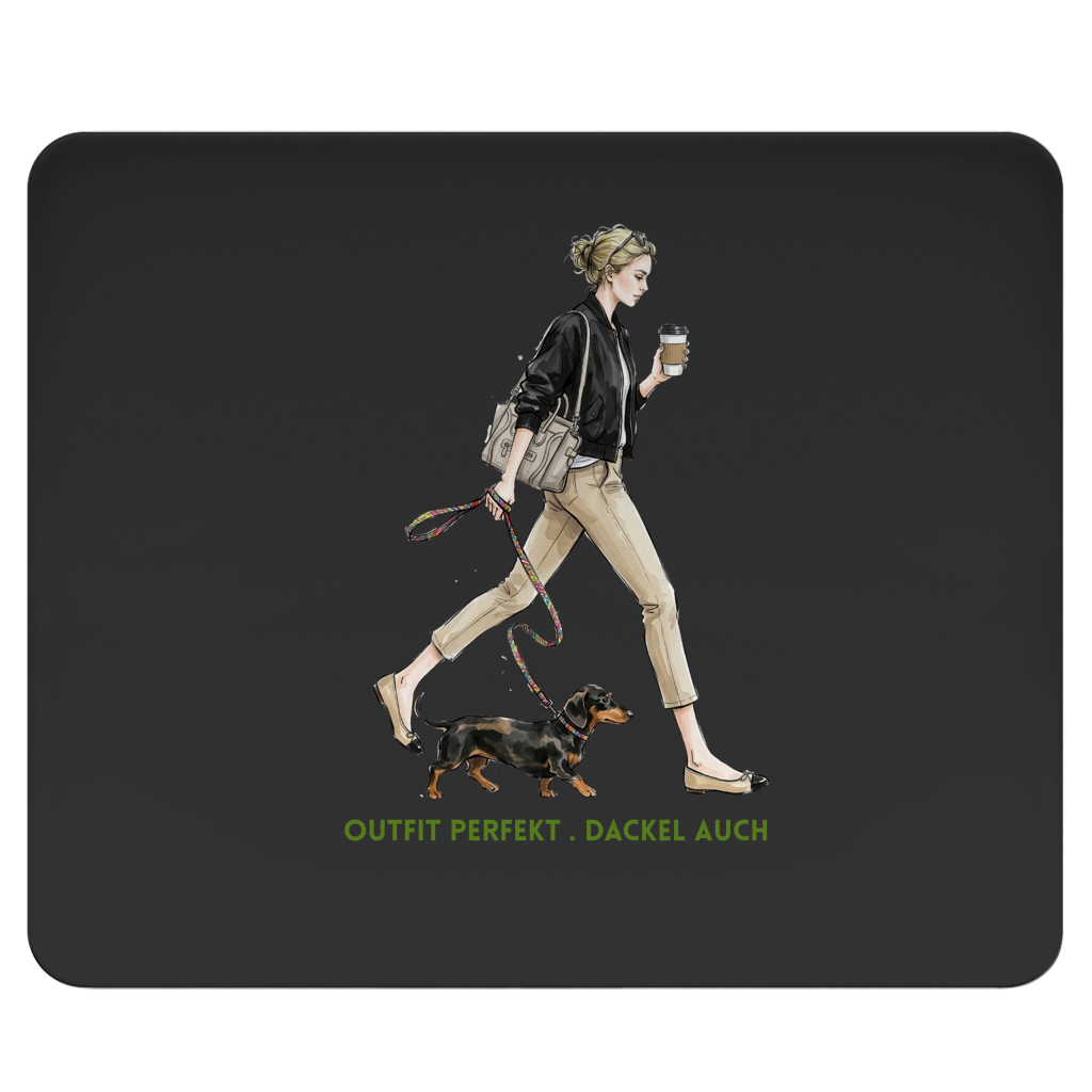 Mousepad Outfit perfekt. Dackel auch