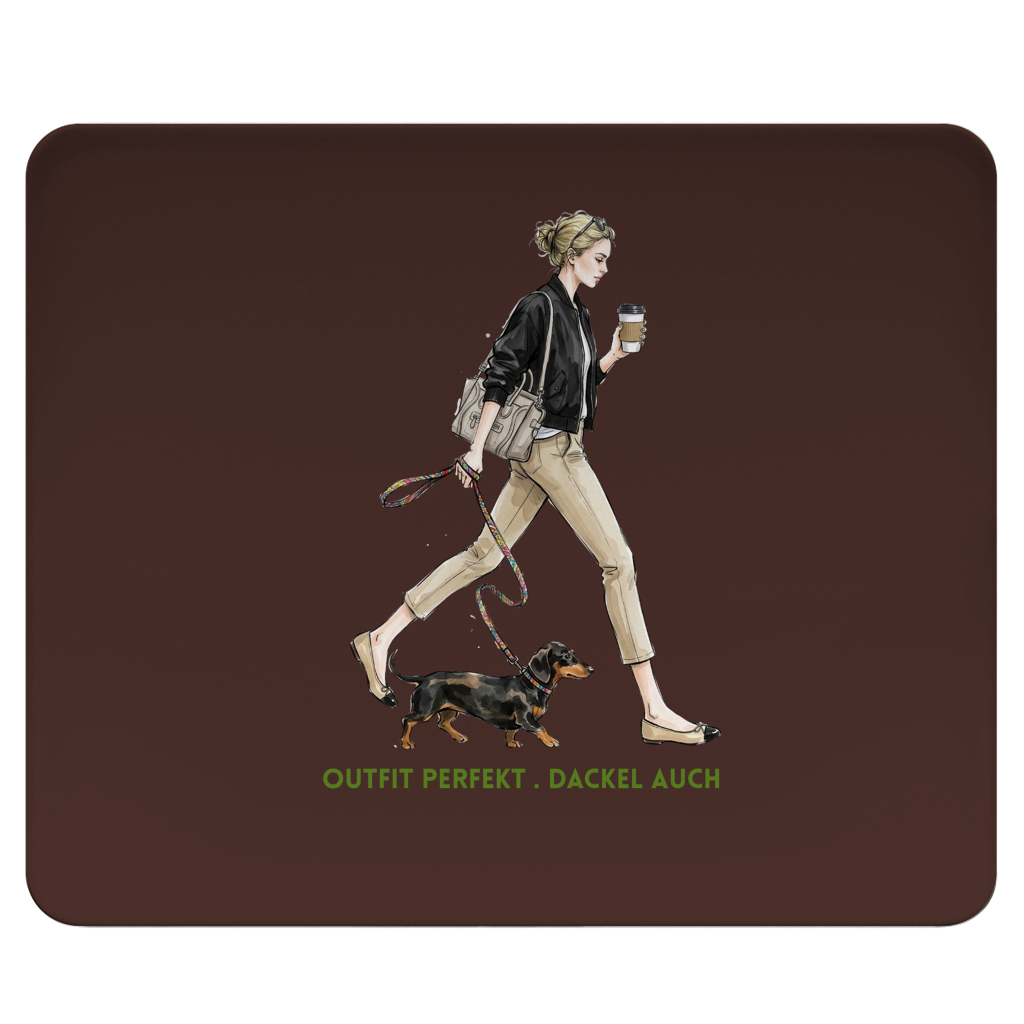 Mousepad Outfit perfekt. Dackel auch