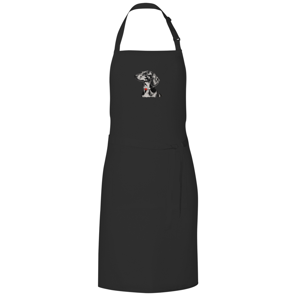 Dackel Grillschürze | Kohlezeichnung | GLAM ART